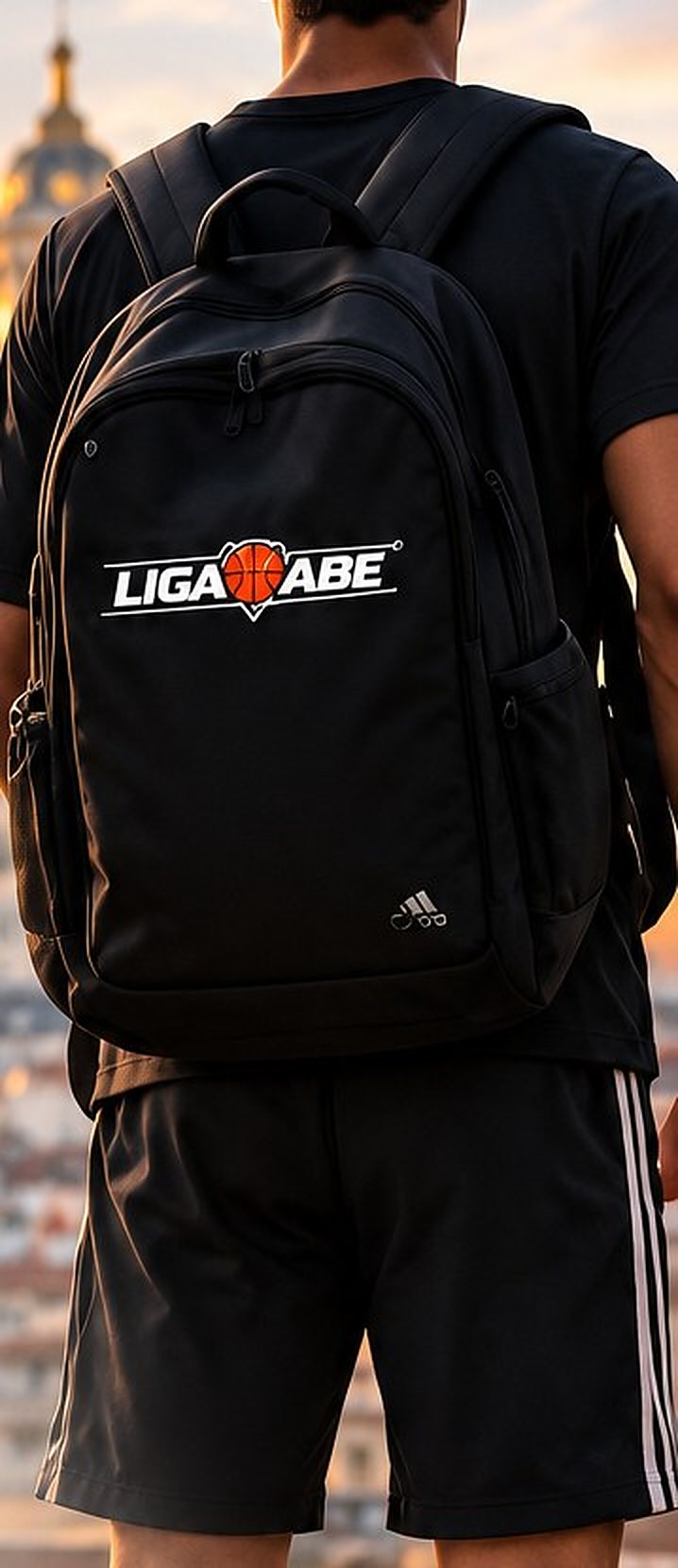 Jugador con la mochila del programa frente a Madrid